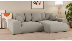 Colțar bej extensibil/cu spațiu de depozitare (cu colț variabil) Luma – Ropez