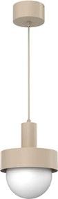 Pendul pe cablu CANAN 1xE27/15W/230V Ø 20 cm bej