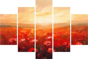 Tablou - Câmp de maci (150x105 cm)