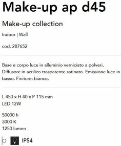 Aplica LED pentru baie IP54 Make-up ap d45