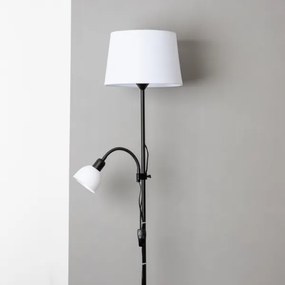Brilagi - Lampă de podea CERIA 2 în 1 1xE27/100W/230V + 1xE14/25W negru/alb