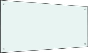 vidaXL Panou antistropi de bucătărie, alb, 100x50 cm sticlă securizată