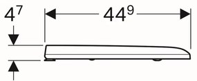 Capac wc soft close Geberit, Icon Dreptunghiulara