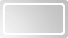 vidaXL Oglindă de baie cu LED, 90x50 cm