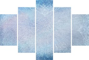 Tablou - Mandala in albastru (150x105 cm)