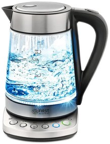 Cana electrica First Austria FA-5405-9, 2200W, 1,7 L, 4 setari, LED Indicator, Mentinere la cald, Inox