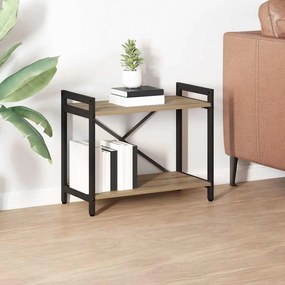 vidaXL Bibliotecă stejar artizanal 60 x 30 x 48.5 cm MDF și Oțel