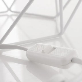 Lampa de masa BASKET 1xE27/60W/230V alb