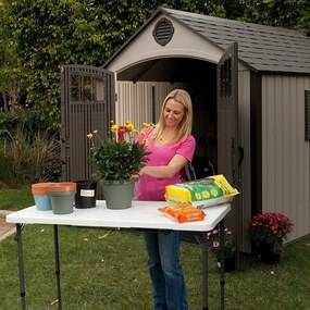 Masă pliabilă catering/camping FRANKE cu înălțime reglabilă