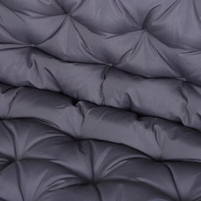 Outsunny Pernă pentru Scaun și Spătar pentru Bancă de Grădină leagăn canapea 2 Locuri Mare Confort 132 x 110 x 10 cm Gri | Aosom Romania