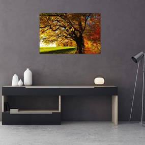 Tablou cu copac toamna (90x60 cm)