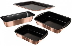 Set tavi pentru copt 4 piese Rose Gold Berlinger Haus BH 7621