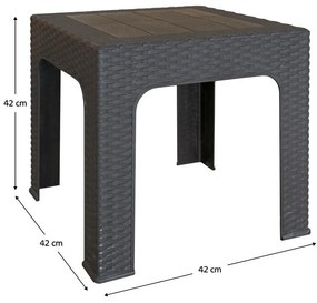 Măsuță laterală pentru grădină Zanjar (maro) . 1116566