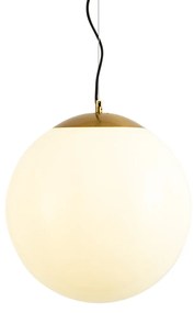 Lampă suspendată scandinavă din sticlă opal 40 cm - Ball 40