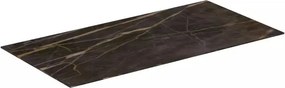 Blat ceramic pentru lavoar Ideal Standard Atelier Conca 100 cm finisaj negru marmura