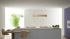 Lustra LED din lemn ideala pult sau masa bucatarie Ash
