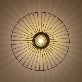 Brilagi - Plafonieră LED aplicată CERIA WIRE, 1xE27/40W/230V, Ø 45 cm, neagră