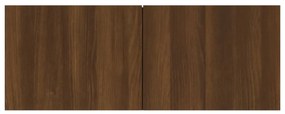 Set dulapuri TV, 6 piese, stejar maro, lemn prelucrat 6, Stejar brun, 30.5 x 30 x 90 cm