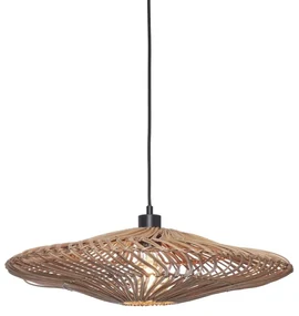 Lustra/Pendul eco din ratan Zanzibar flat 55cm L, nat