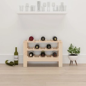 Suport de vinuri, 61,5x30x42 cm, lemn masiv de pin Maro, 61.5 x 30 x 42 cm, 1