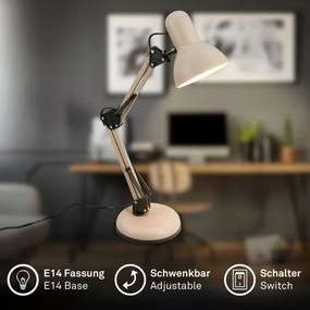 Brilo - Lampă de masă PIXA 1xE14/25W/230V, bej