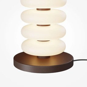 Lampadar, Lampa de podea LED metal maro, sticla Nuvem