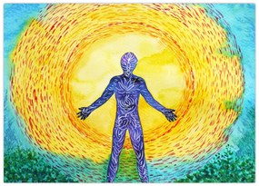 Tablou pe sticlă - Puterea spiritului (70x50 cm)