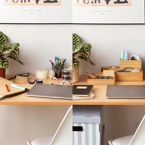 Organizator din bambus Compactor Woody 30 x 15 x 6,35 cm