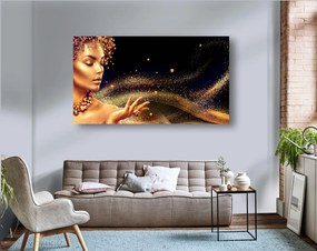 Tablou canvas auriu magie golden - 150x100cm