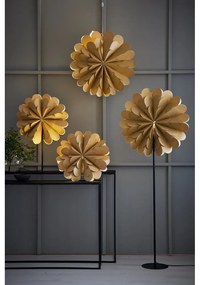 Decorațiune luminoasă aurie ø 45 cm cu model de Crăciun Maravilla – Markslöjd