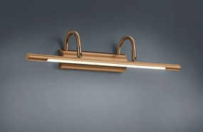 Aplică de perete alămie LED Cuadro – Trio