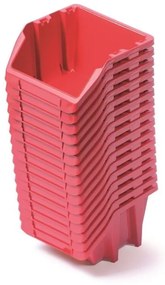 Set 16 cutii de depozitare de 9,2 x 7,7 x 6 cm, rosu