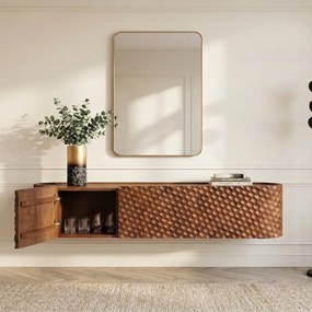 Comoda TV suspendata cu model 3D tip fagure ADLON 160cm