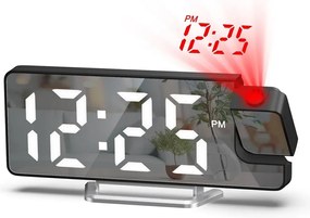Ceas digital cu alarmă, cu proiecție DZ-673 și ecran LED de 7,9”