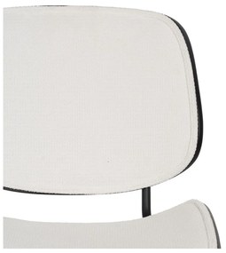 Scaune de dining albe 2 buc. Elio – Ixia