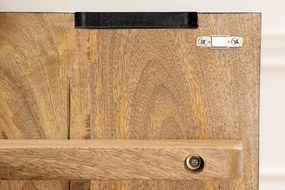 Comoda cu model 3D Solaris 177cm Mango negru/ auriu