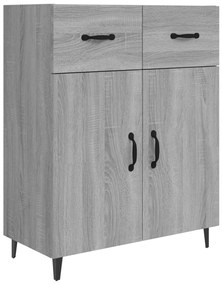 817361 vidaXL Dulap, gri sonoma, 69,5x34x90 cm, lemn compozit