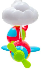 Baby Mix Carusel deasupra pătuțului cu proiector și telecomandă, albastru