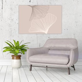 Tablou - Frunze bej N⁰2 (90x60 cm)