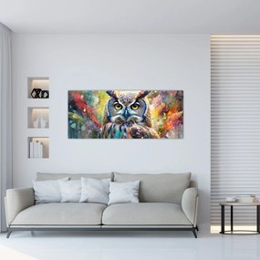 Tablou - Pictură de o bufniță (120x50 cm)