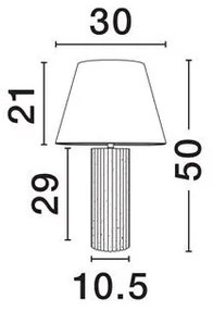 Veioza/Lampa de masa design decorativ, BACCO H 50cm