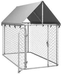 Padoc pentru caini de exterior, cu acoperis, 200x100x150 cm