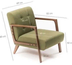Fotoliu PUKI, verde