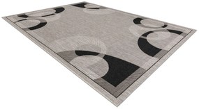 Covor sisal Floorlux 20078 argintiu  si negru