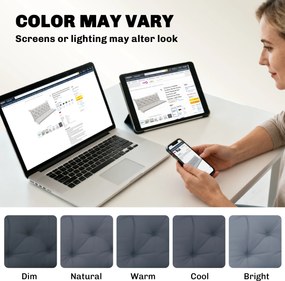 Outsunny Pernă de Grădină în Stil Modern Capitonat pentru Locuri de Ședere în Exterior cu 6 Curele, Pernă din Bumbac și Poliester, pentru Canapele și Balansoare, 150x98x8 cm, Gri Închis | Aosom Romania