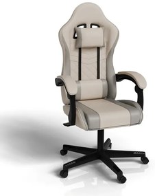 Juskys Scaun de birou HyperSeat - bej/gri