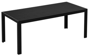 Outsunny Tavolo da pranzo da Esterno in WPC e Alluminio, 190x85cm