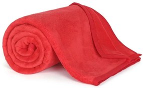 Bellatex Pătură Korall micro roșie, 150 x 200 cm