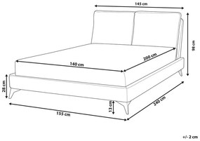 Pat matrimonial 140 cm Mellody (verde). 1081341