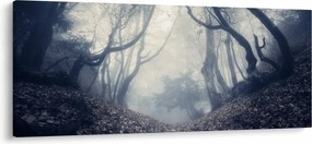 Tablou - Pădurea în ceață (120x50 cm)